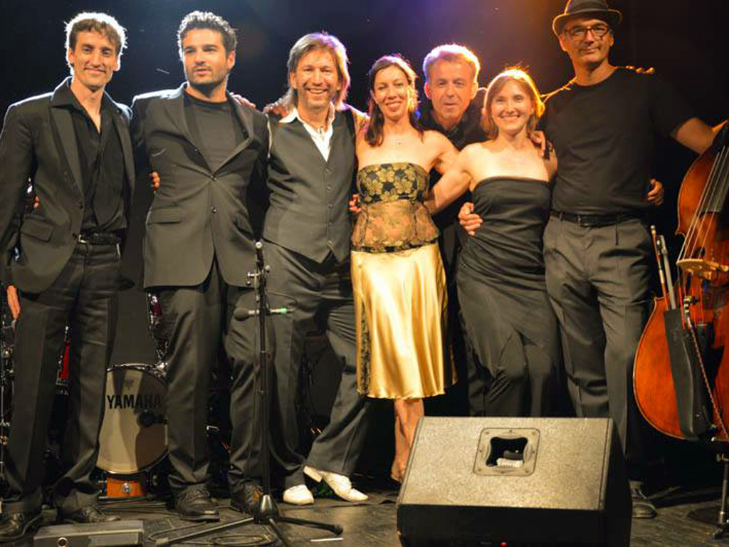 With Domingo Porteno and New Style Dance performers at Longlake Festival - Lugano 2012